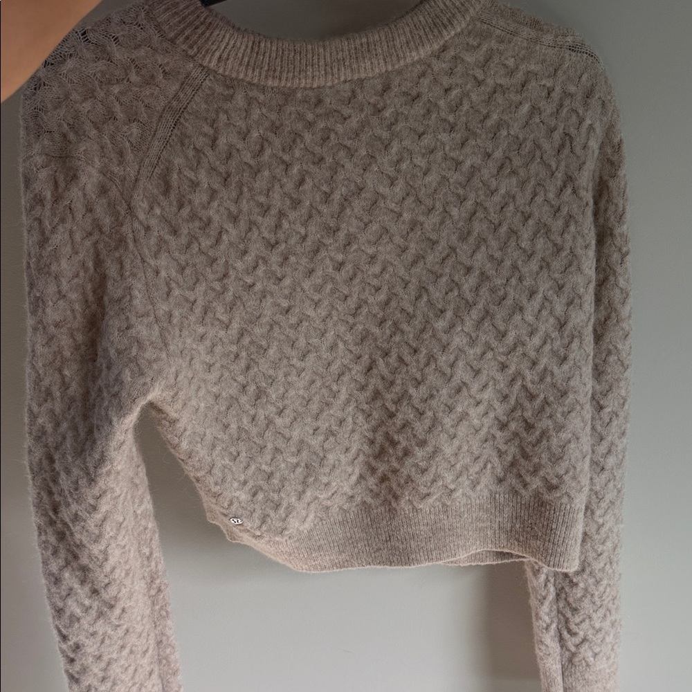 lululemon athletica Cream wool/alpaca Crewneck Sweater